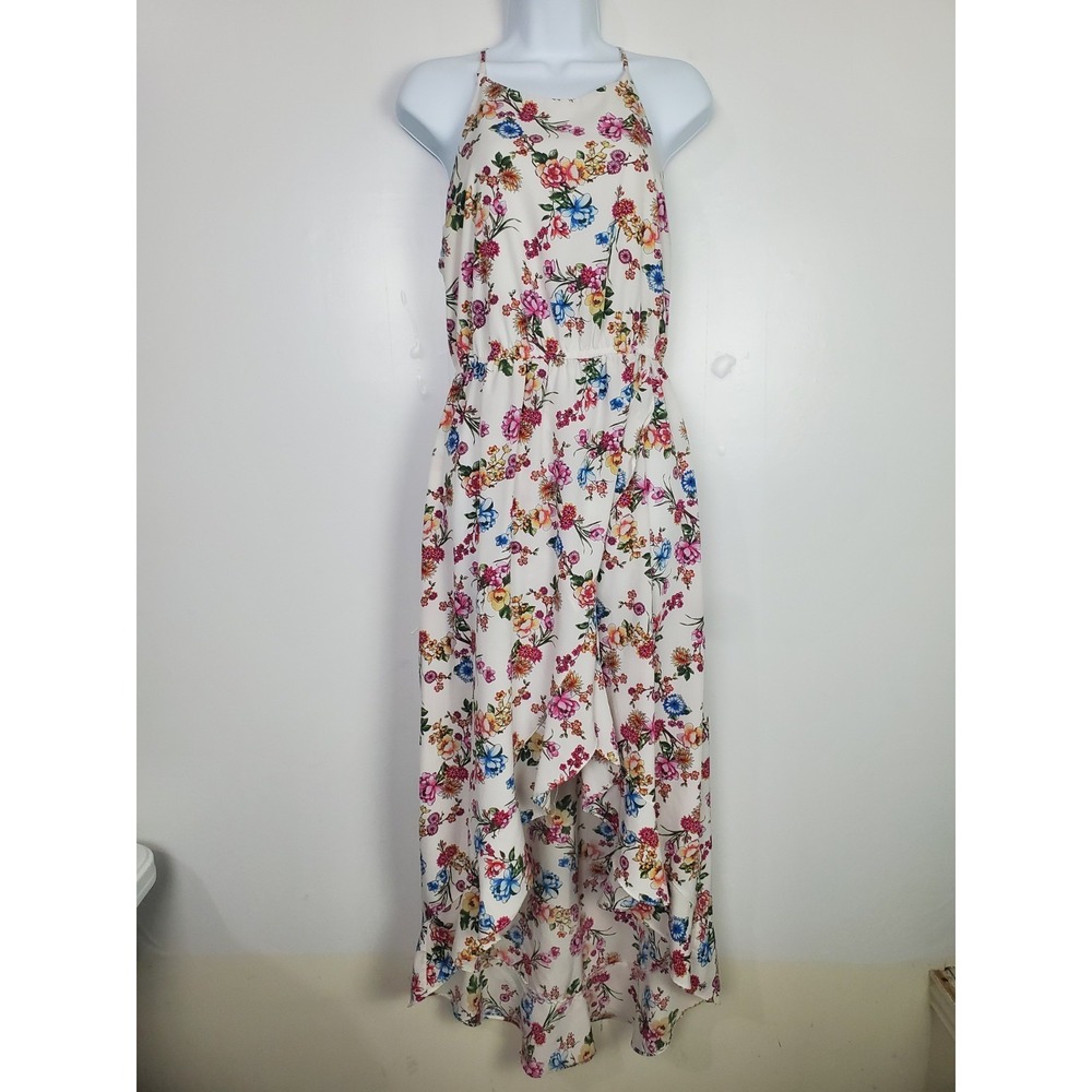 Women's maxi dress by Soprano, size M featuring a colorful floral print